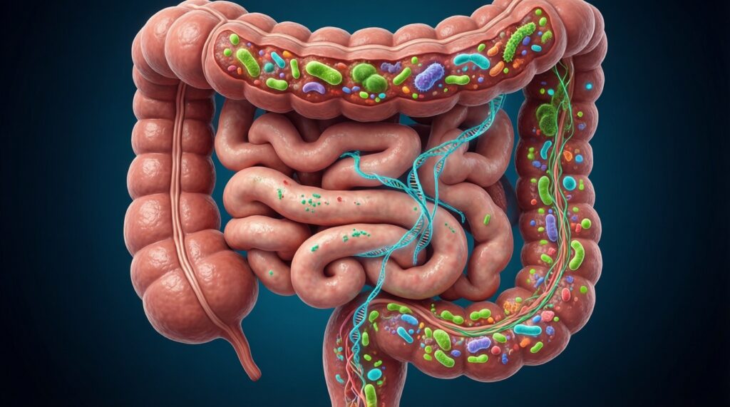 Микробиом человека: как кишечные бактерии влияют на иммунитет, настроение и вес - иллюстрация