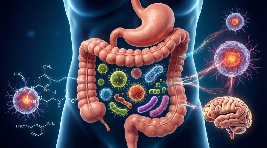 Микробиом человека: как кишечные бактерии влияют на иммунитет, настроение и вес - иллюстрация