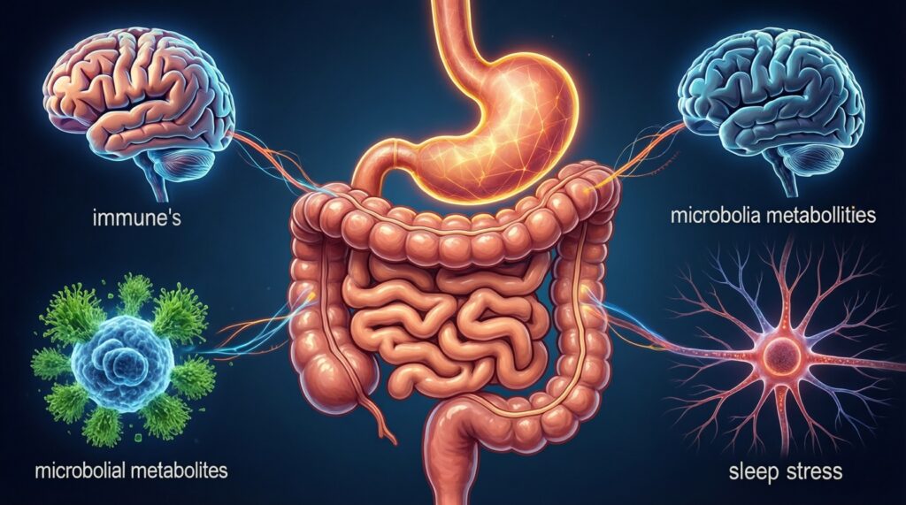 Микробиом человека: как кишечные бактерии влияют на иммунитет и настроение - иллюстрация