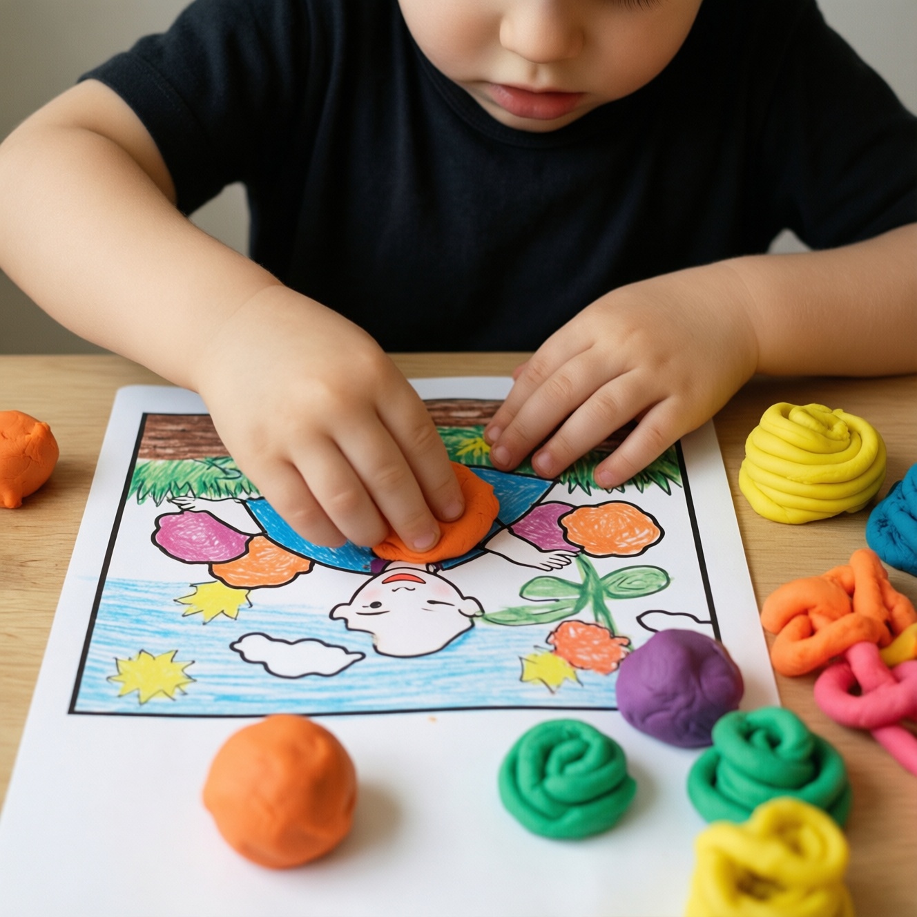 Пластилиновые коврики playdough mats: скачать и распечатать, чтобы укрепить руку ребёнка